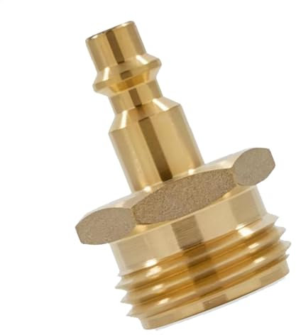 Enchufe de soplado, adaptador de soplado para el invierno, adaptador de soplado para RV Winterize, enchufe de conexión rápida de latón, adaptador de manguera de jardín, enchufe de soplado para