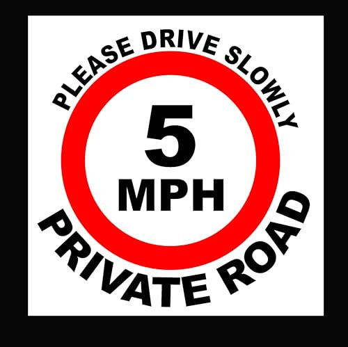 1 panneau de signalisation routière privée, 3 mm, DIBOND, dimensions : 300 mm x 300 mm (50)