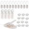 15PCS Button Battery Holder Coin Cell Holder 3V CR2032 Battery Storage Boxes Cover 15Pcs 6V CR2032 Dual Slot with ON/OFF Switch Wire, 30Pcs Push Quick Wire Cable Connector Spring Clamp Terminal