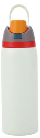 Besot 910ml Insulated Stainless Steel Water Bottle with Straw, Perfect for Outdoor Activities and Traveling, Food Grade Safe, BPA Free, Leak Proof Car Water Bottle... (Milky white)