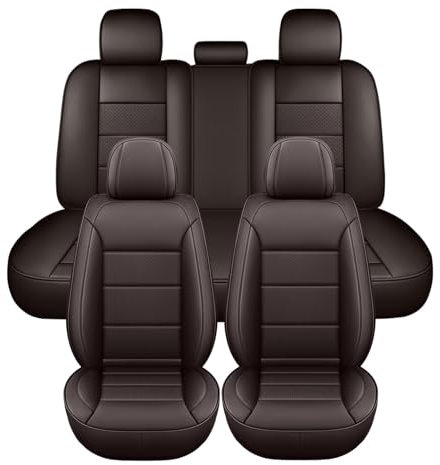 Generisch Autositzbezüge für 𝖵𝗈𝗅𝗄𝗌𝗐𝖺𝗀𝖾𝗇 T-Cross Sitzbezug,Wasserdichtes VerschleißFest Leder Full Set Auto Sitzschutz,Sitzbezüge Vorne und Hinten 5-Sitze Auto-Schonbezüge