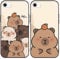 PBNDJVG Kawaii Phone Cases Funny Capybara Case for iPhone 7/iPhone 8/iPhone SE 2022/2020 4.7 Inch, Anime Cartoon Cute Pattern Shockproof Soft TPU Silicone Gel Drop Protection Case for Women Girls