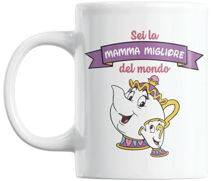 Gesar art in progress Tazza Festa della Mamma con Teiera – Sei la Mamma Migliore del Mondo – Idea Regalo Dolce e Originale - Tazza Divertente