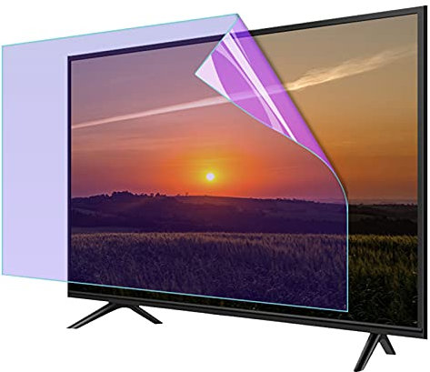 JQZWXX Película Antirreflejo para TV de 65 Pulgadas con Filtro de Luz Azul, Revestimiento Mate para Reducir Reflejos Y Mejorar La Comodidad Visual, Resistente A Los Rayos UV,65in1440x809mm