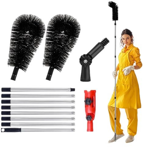 Mxshc Regenrinne Reinigung Werkzeug | Teleskop Regenrinnen Reiniger | Mit Reichweite 3,2 m Für Dachreinigung Ohne Leiter