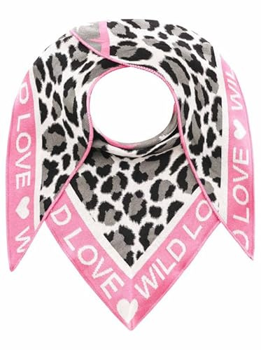 Zwillingsherz Schal Dreieckstuch Damen Halstuch viele verschiedene Muster, Leo Dog Herz u.a. Freizeit 50% Baumwolle, 50% Polyacryl