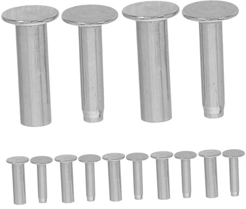 INOOMP 7pairs Stainless Steel Heavy Duty Knife Handle Rivets for Kitchen Cutters DIY Knife Making Pins Grip Fastener Nails