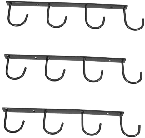 Ipetboom 3pcs Mug Hanger Under Shelf Cup Organizer Rack for Kitchen Storage Display Hooks Holders Cupboard Countertop