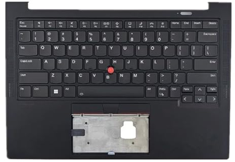 fqparts Replacement Laptop Upper Case Palmrest Cover C Shell & Keyboard for Lenovo ThinkPad X1 Carbon 9th Gen US English Layout Small Enter Key Layout