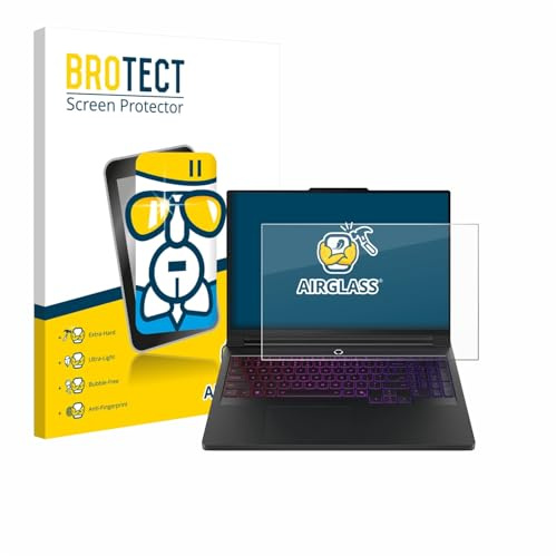 BROTECT Schutzglas für Lenovo Legion Pro 7 Gen 10 16 | Transparenter Displayschutz Made in Germany Schutzfolie Panzer Folie Glas 9H Anti-Fingerprint Einfache Montage Clear