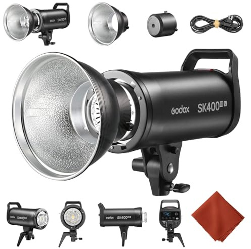GODOX SK400IIIV Flash SK400IIV Upgrade Monolight Flashs professionali per fotografia in studio,luce video LED,attacco Bowens,400W,2.4G Wireless X,5700±200K,lampada di modellaggio LED per studio