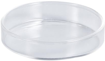 Plat pour Crevettes Rond en Verre pour Aquarium, Alimentation Multiusage | Bol Décoratif Lisse à Haute Brillance, pour Poissons et Lézards, Usage en Bassin, Fournitures Ornementales