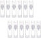 12PCS Plastic Clear Empty Vacuum Airless Pump Bottles Cosmetic Sample Travel Packing Press Vial Jars Makeup Storage Container for Emulsion Cream Lotion Shower Gel Toiletries Liquid (5ml/0.17oz)