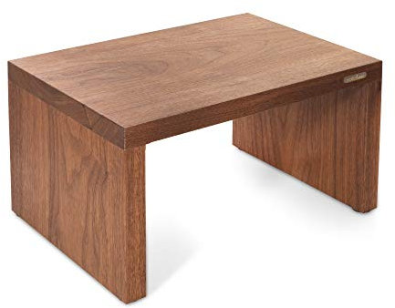 moritzhome Schemel Nussbaum; Nussbaumschemel, Massivholzschemel Nussbaum