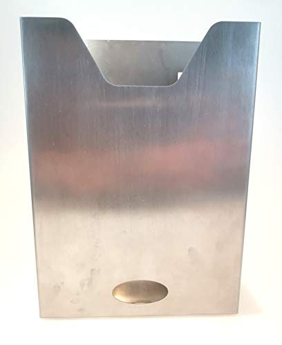 Detektierbar.de Dokumentenhalter A5 aus Edelstahl – Perfekter Wandhalter für Produktionsbereiche, Industrie, Büro, Werkstatt, Labor, langlebig und hygienisch
