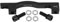 203mm post mount adapter, Fahrradsatteladapter, Fahrradbremshalterung mit Unterlegscheiben, langlebiger Fahrradscheibenbremssatteladapter A - F203 für MTB-Mountainbike-Fahrrad(Eine Säule -F203 )