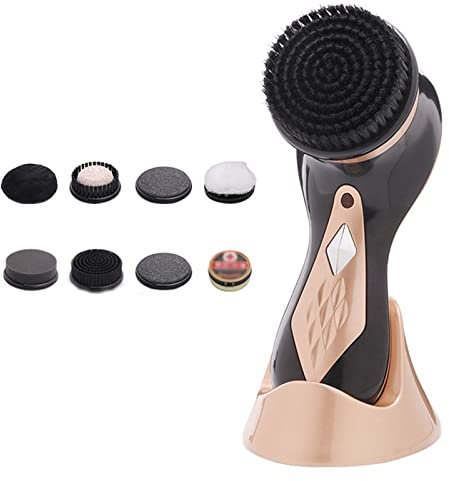 Brosse à cirer les chaussures électrique, kit de brillance, brosse à cirer les chaussures électrique, nettoyeur de poussière, kit d'entretien du cuir portable pour chaussures, sacs, canapé, A (doré)
