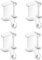 Lot de 4 embouts pour rail de rideau flexible et pliable pour rails de rideaux pour camping-car, fenêtre de douche