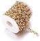 15 Feet Aluminum Curb Cross Chains 10x3.3mm Links Cable O-Shaped Chains Necklace Chain Link Gold with Spool for DIY Craft Bracelet Jewelry Making