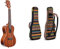 Kala Konzert-Ukulele aus satiniertem Mahagoni mit weißer Einfassung (KA-C) & CAHAYA Ukulele Tasche 23 Zoll Gigitasche Gigbag ukulelenhülle Baumwolle Nylon 9mm gepolsterte Ukulelentasche CY0131-2