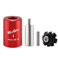 Fahrradgabel Sternmutter Installation für 1-1/8 Fahrrad Gabel Headset Installieren Werkzeug Mutter Einstellwerkzeug Fahrrad Vordergabel Headset Stern Mutter Montage Ärmel, Rot