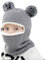Udbrud Schlupfmütze Baby, Verdicken Ohrenschützer Hut Kinder Strickmütze Pom Pom Wintermütze Baby Beanie Stricken Wintermütze für Mädchen und Jungen - Grau