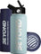 Beyond Premium Vacuum Insulated Stainless Steel Double Walled Stainless Steel Water Bottle 1000ml Wide Mouth Sports Drink Flask BPA Free (Pastel Blue)