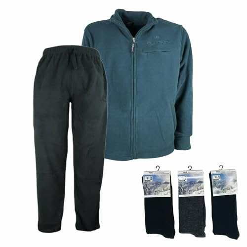 BE BOARD Tuta Completa Pile Uomo con Calza Pile Colore Casuale in Omaggio Taglie Forti