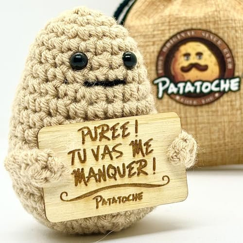 Positive Patate | Amour, Encouragements, Motivation, Bonne Humeur, Humour, Cadeau Insolite, idée, Anniversaire, Gadget Rigolo, drôle (Purée ! Tu Vas me manquer !)