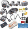 40Pcs Kit de Fonction d’Alimentation Set Batterie de Moteur Récepteur de télécommande Train Vitesse réglable Pièces de Moteur, Blocs de Construction Briques Moteur Bloc d’Alimentation DIY