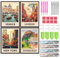 SHEGZHUC 4 Pack Diamond Painting Stadt Poster 30x40cm Diamond Painting Landschaft Reiseposter Diamond Painting Retro Poster Diamant Malerei Kunst Stickerei Kreuzstich Bilder Geschenk Wanddekoration