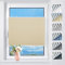 TFSKY Plissee ohne Bohren Verdunkelung Klemmfix Hellbeige B90 x H120 cm Thermo Plissees Verdunklung 100% Blickdicht Plisseerollo für Fenster & Tür Verdunklungsplissee Sonnenschutz Sichtschutz