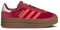 Adidas Gazelle Bold Baskets pour femme (velours rouge vif, pointure 39), Velours rouge vif, 39 1/3 EU