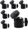 Pilikoll 6 Stück Mini Stativkopf Kugelkopf mit 1/4 Blitzschuhadapter 360° Drehbar Mini Stativkopf Kugelkopf für Stative, Einbeinstative, Kameras, DSLR, Stativ, Monitor, Licht