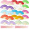 wokdsbl Lot de 24 éventails pliants en papier colorés traditionnels - Éventail chinois vintage pliable pour fête, mariée, photographie, spectacle, spectacle