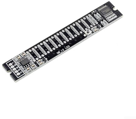 Stereo Musikspektrum LED Licht VU Meter für Audio Level Anzeige 12V 24V mit Dual Channel Eingang und einstellbarer Lichtbalkengeschwindigkeit (B)