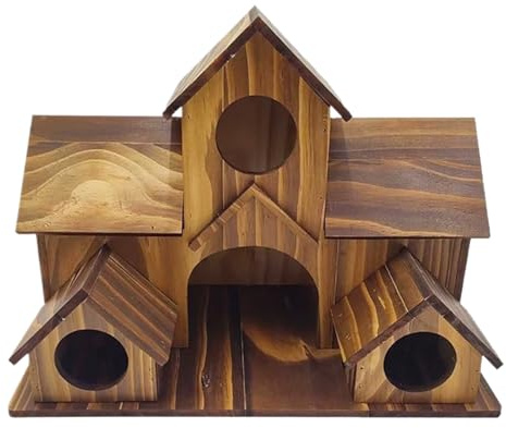 Holzvogelhäuser Für Den Einsatz Im Außenbereich Großes Rustikales Vogelhaus