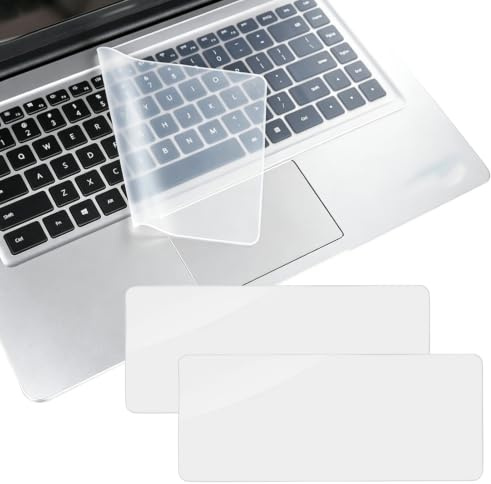 2 Pcs Laptop Keyboard Cover, 13-14 Inch Universal Silicone Keyboard Cover with Waterproof Anti Dust Design, Soft Keypad Protector for Office Remote Work Study Travel Laptop Protection （310mm x 132mm）