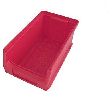 Stapelboxen Gr.2 175x 100x 75 mm rot Sichtlagerboxen Lagerkästen Made in Germany 20 Stück