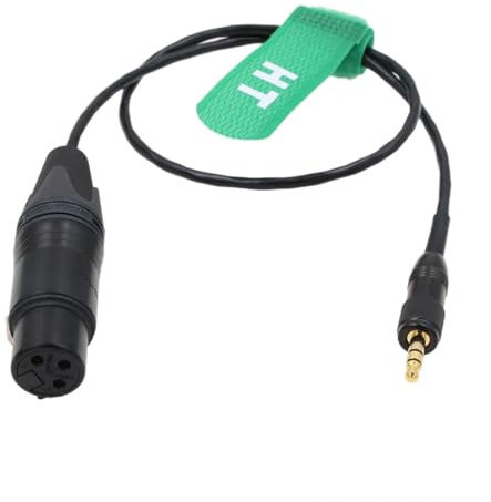 HangTon Mikrofon-Audiokabel für Sony UWP D11 D21 Sennheiser SK500 G4 Transmitter XLR 3 Pin Female auf Locking 3.5mm 1/8 TRS 20