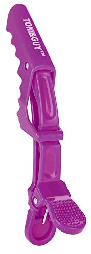Pinza a coccodrillo per capelli, fermaglio, antiscivolo, per dividere le ciocche per acconciatura, per salone da parrucchiere, colore: viola, 6 pz.