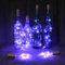 Uhat Pack 5 Bottle Lights with Cork 20 LED Copper Wire String Lamp Battery Operated Fairy Lights for Party Christmas (Purple)