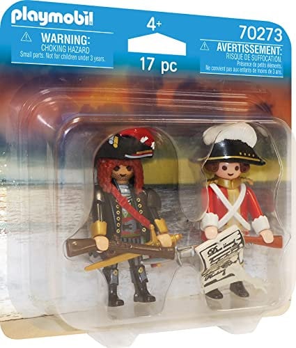 PLAYMOBIL DuoPacks 70273 Piratenkapitän und Rotrock, ab 4 Jahren