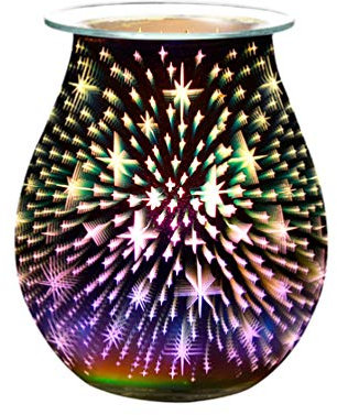 Diffuseur D'huiles Essentielles Parfum Lampe à Huile 3D LED Aromathérapie Brûleur de Cire Chauffe pour Home Yoga Spa avec Nous