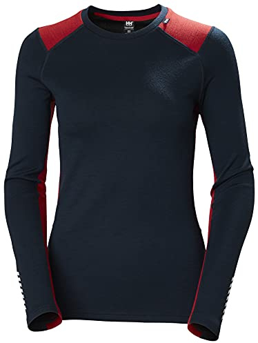 Helly Hansen Damen Lifa Merino Midweight Crew, Blau, XL