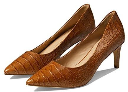 Cole Haan Vandam Pump 65 mm, Dark Sequoia Croc Embossed, 7 UK