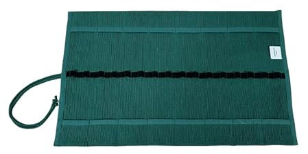 Morgenspruch Eurythmieversand Stiftemappe Rollmäppchen Waldorfschule ohne Stifte/Blöcke (grün 16er)