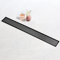 SaniteModar Duschrinne 80cm, Schwarz Befliesbar Duschrinne extra flach, Edelstahl Bodenablauf