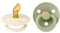 BIBS Colour Schnuller 2er-Pack, BPA-frei Schnuller, Kiefergerechte Form. Naturkautschuk/Latex, Hergestellt in Dänemark. 0-6 Monate (2er Pack), Ivory/Sage