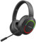 S&N Auriculares inalámbricos con Bluetooth para Jugadores, audífonos, Cascos con Sonido Envolvente, estéreo, USB, con luz, para PC y portátil L800 (Negro)